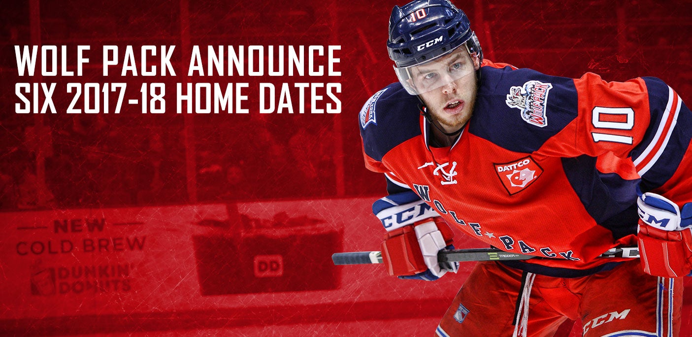 Wolf Pack Announce six Premier 2017-18 Home Dates