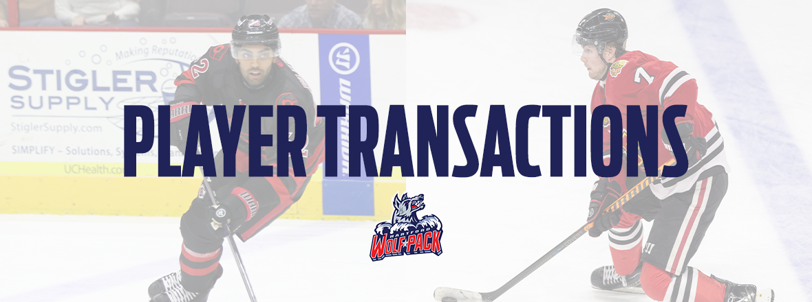 WOLF PACK RECALL F SAHIL PANWAR FROM LOAN TO CYCLONES, SIGN F CAMERON HILLIS TO PTO