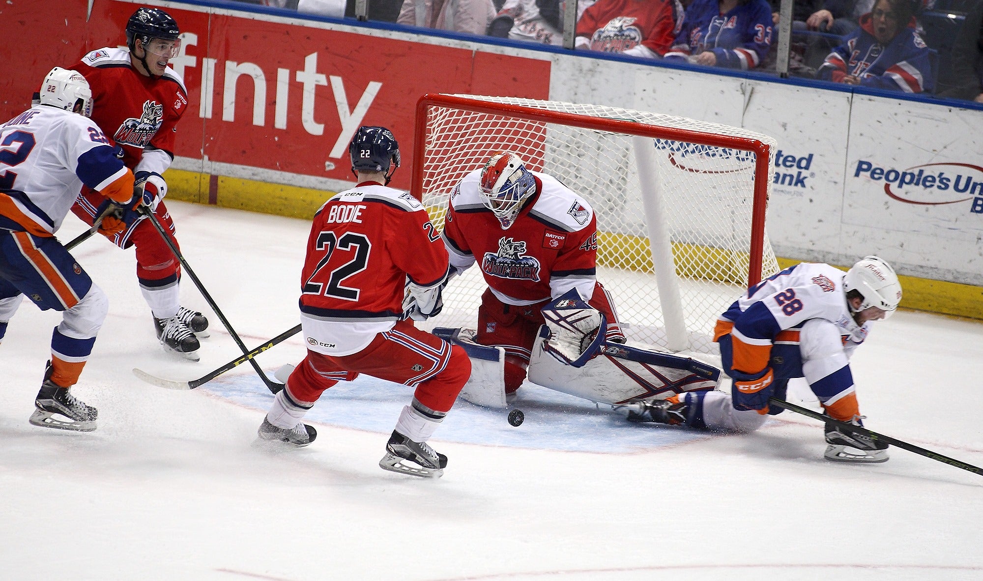 Nehring Lifts Wolf Pack to OT Win over Sound Tigers