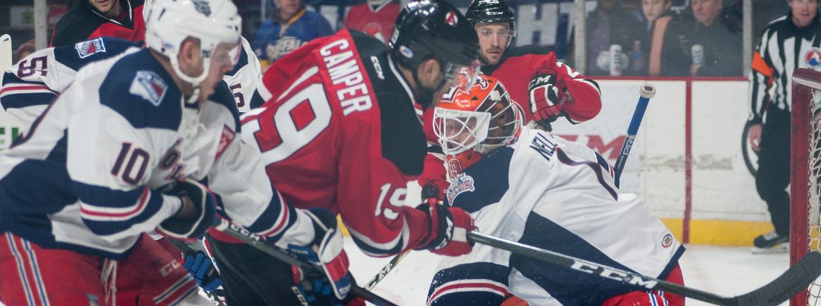 Devils Hold off Wolf Pack, 4-3, in Albany