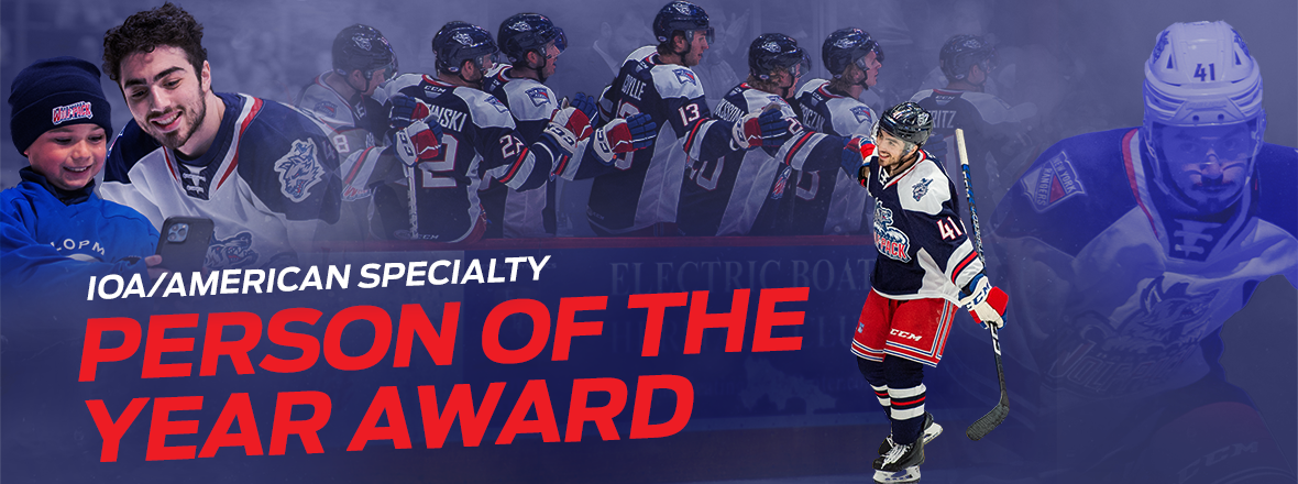 BOBBY TRIVIGNO NAMED WOLF PACK’S IOA/AMERICAN SPECIALTY AHL MAN OF THE YEAR AWARD WINNER