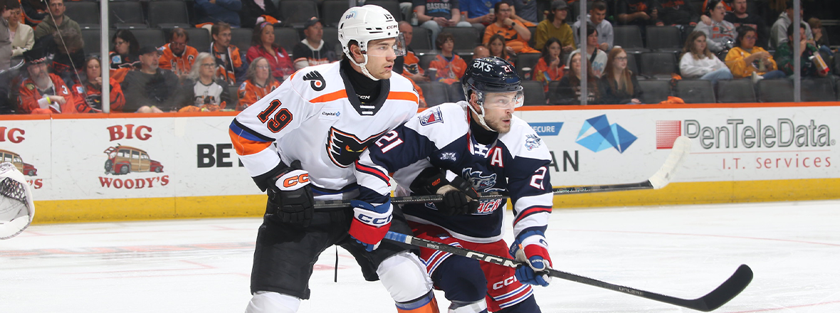 COLE BEAUDOIN SCORES THREE POINTS IN AHL DEBUT AS WOLF PACK DOWN PHANTOMS 5-2