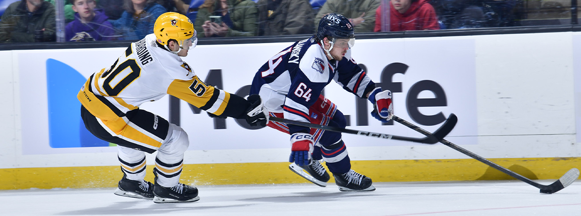 EARLY HOLE TOO MUCH TO OVERCOME AS WOLF PACK FALL 4-1 TO PENGUINS