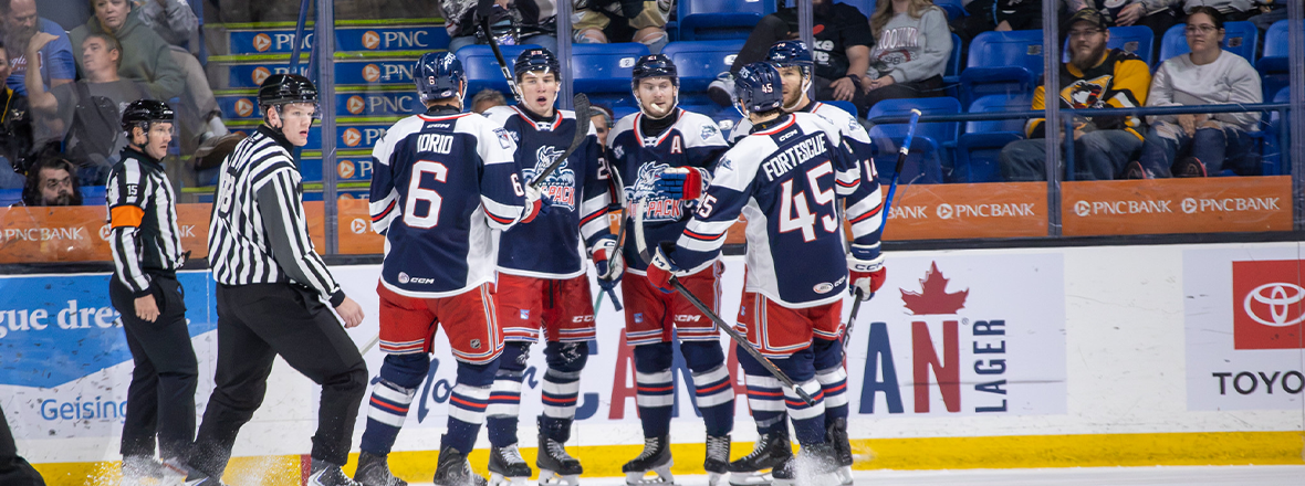 WOLF PACK BEAT PENGUINS 3-2 TO SWEEP OPENING WEEKEND