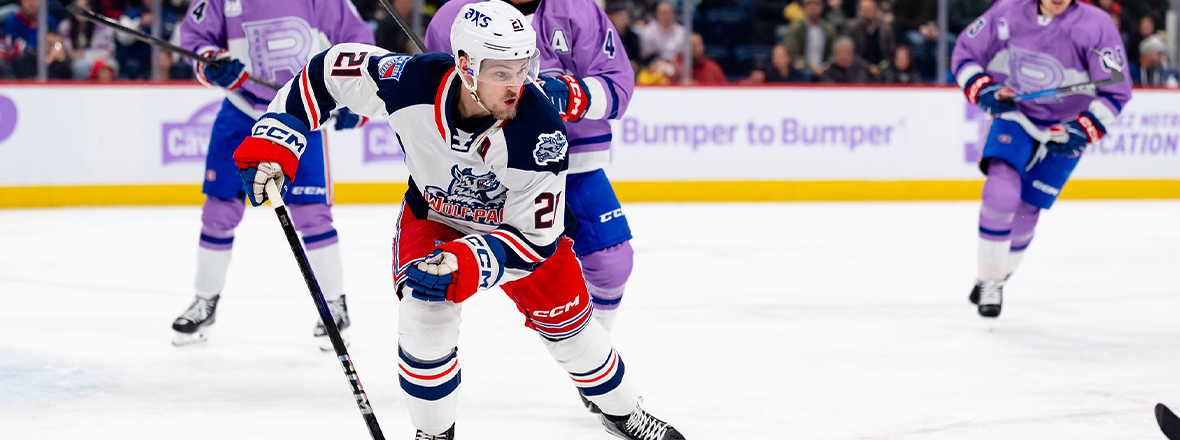 WOLF PACK DROP THIRD STRAIGHT, LOSE 4-2 TO ROCKET