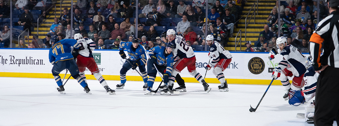 BRENDAN BRISSON STRIKES TWICE, BUT WOLF PACK FALL 4-3 TO THUNDERBIRDS