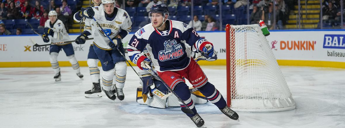 WOLF PACK ERUPT FOR SIX GOALS IN 6-3 WIN OVER THUNDERBIRDS