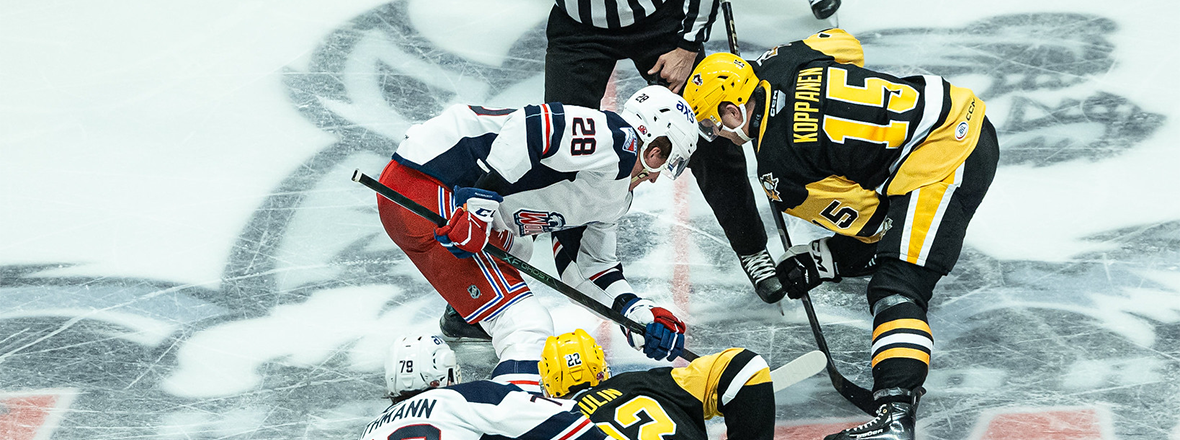 WOLF PACK FALL 5-2 TO PENGUINS