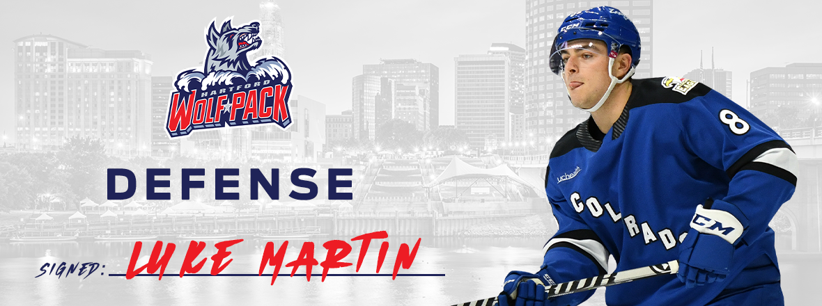 WOLF PACK AGREE TO TERMS WITH DEFENSEMAN LUKE MARTIN ON A ONE-YEAR AHL CONTRACT