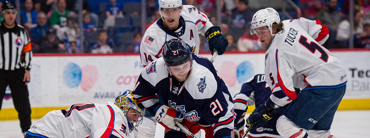 WOLF PACK SWEEP FIRST ROUND, ADVANCE TO DIVISIONAL SEMIFINALS WITH 7-1 ROUT OF THUNDERBIRDS
