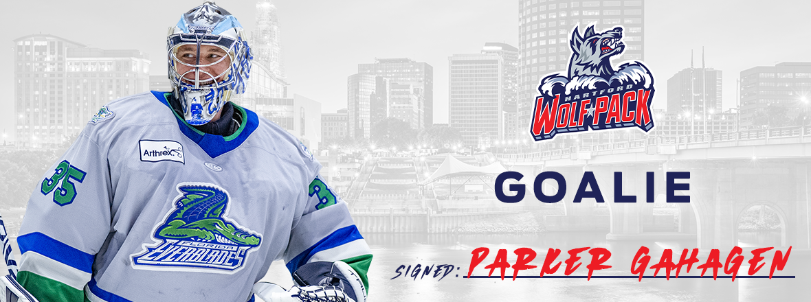 WOLF PACK INK GOALTENDER PARKER GAHAGEN TO A ONE-YEAR AHL CONTRACT