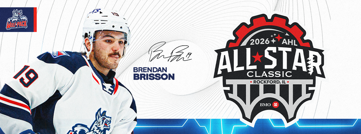 WOLF PACK F BRENDAN BRISSON NAMED TO 2026 AHL ALL-STAR CLASSIC
