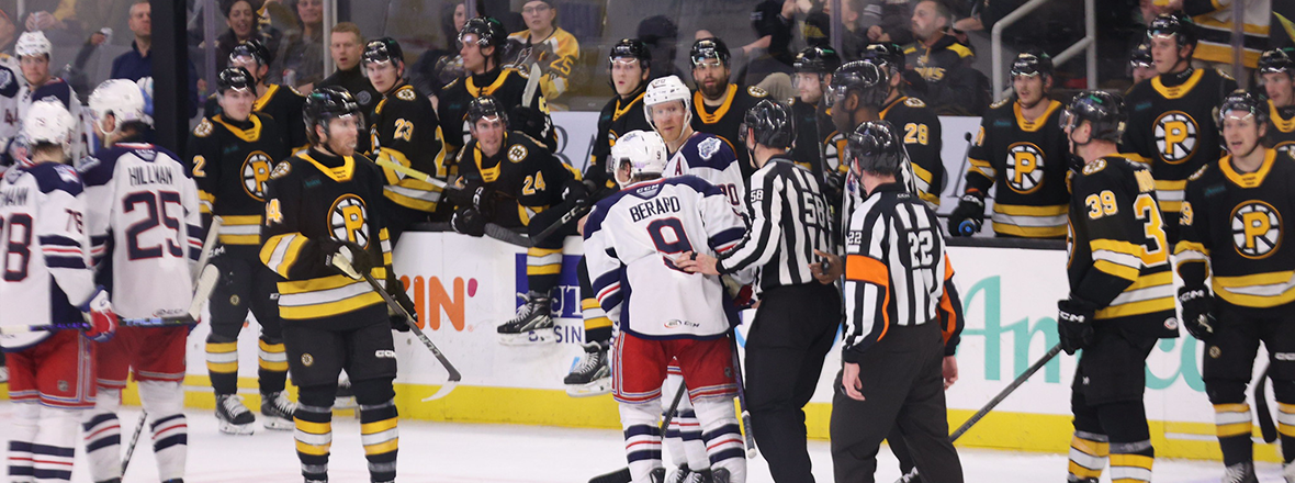 TYLER PITLICK’S THREE-POINT NIGHT PUSHES WOLF PACK PAST BRUINS 4-3 IN GAME 1