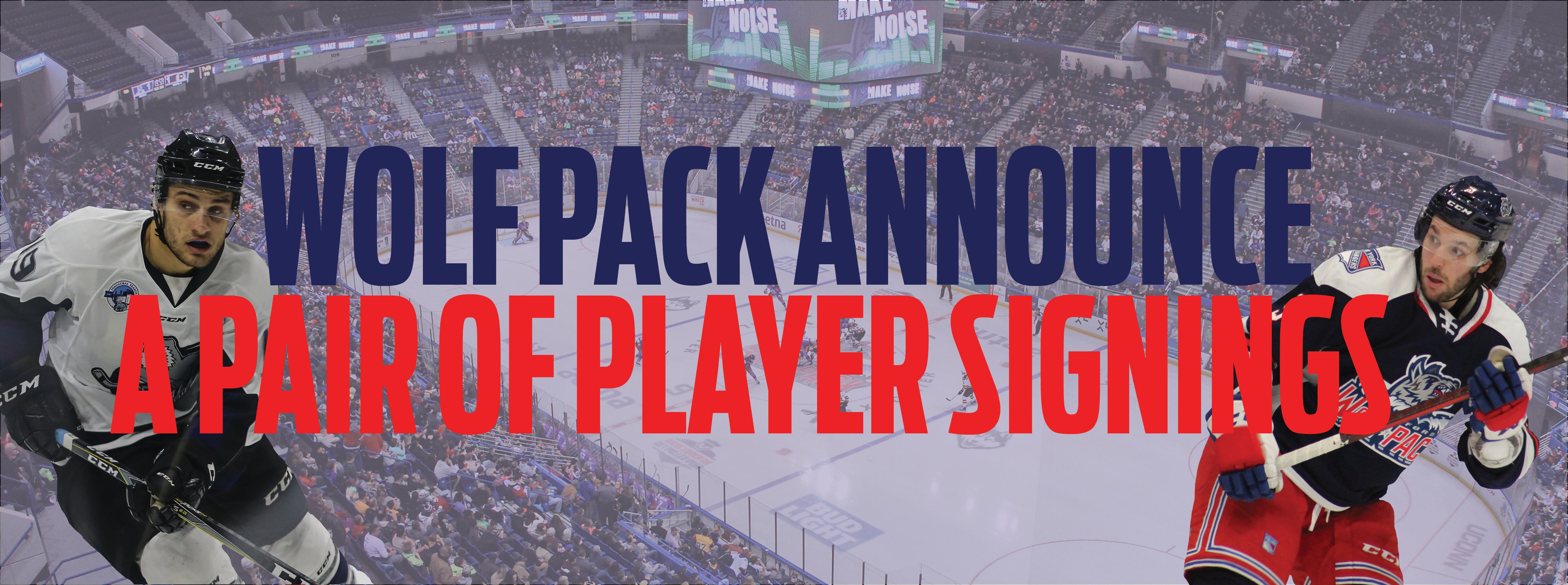 Wolf Pack sign DiGiacinto + O'Leary