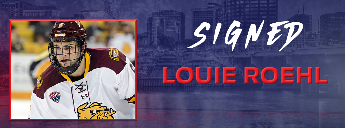 WOLF PACK SIGN DEFENSEMAN LOUIE ROEHL TO PTO