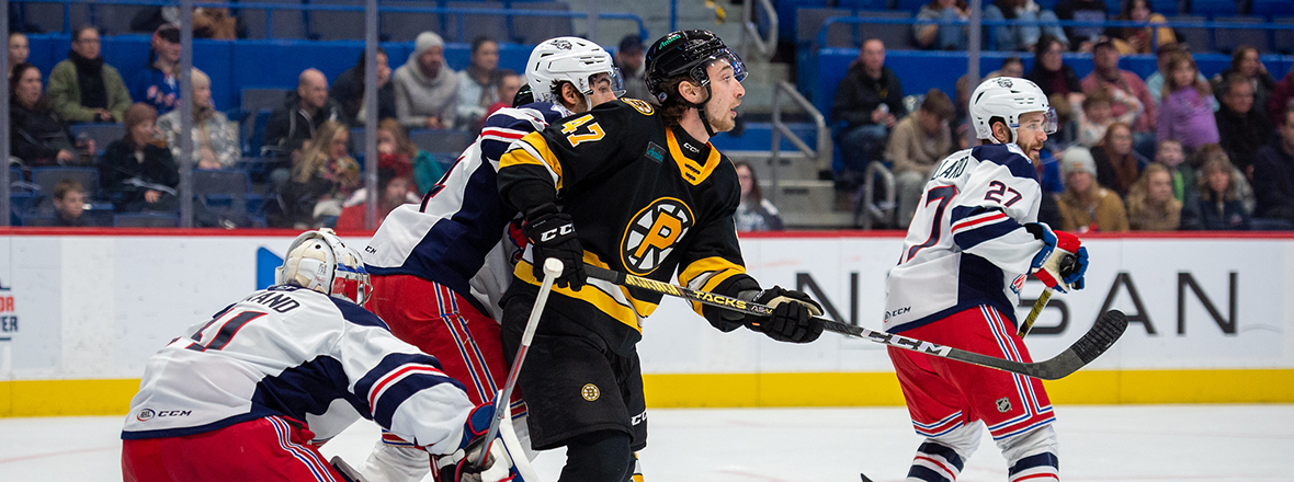 WOLF PACK ERUPT FOR FOUR GOALS IN THE THIRD PERIOD TO STUN BRUINS 6-4