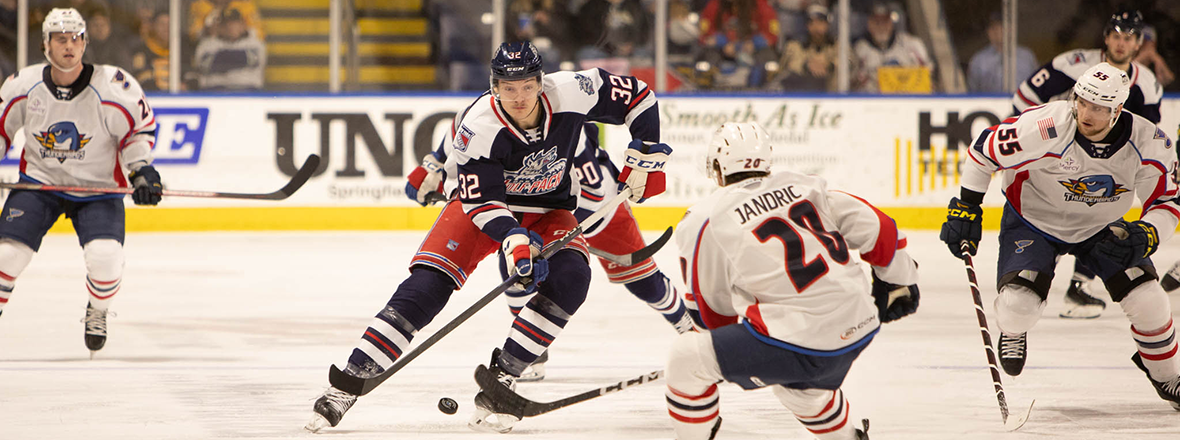 WOLF PACK CAN’T HOLD OFF SECOND PERIOD SURGE FROM THUNDERBIRDS, FALL 7-4