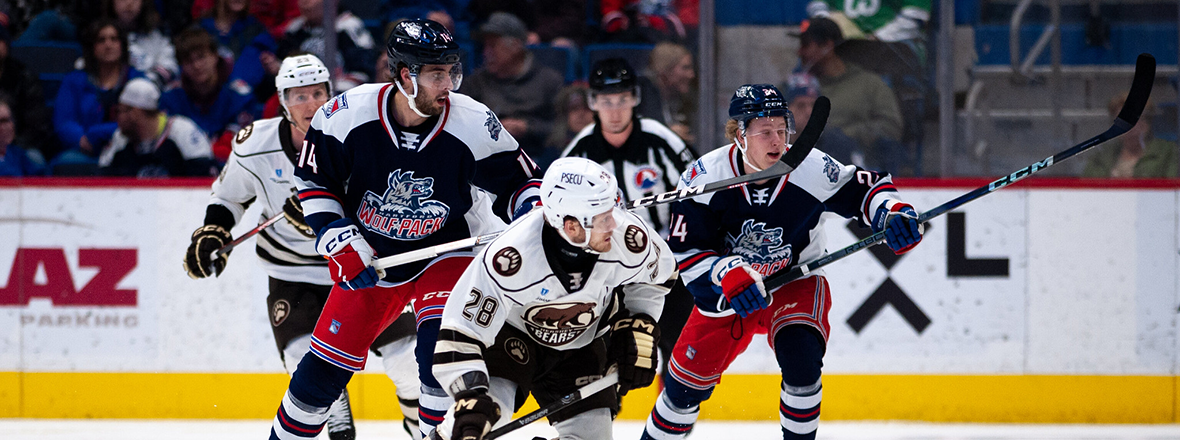 WOLF PACK SURRENDER FOUR UNANSWERED GOALS IN 4-2 LOSS TO BEARS