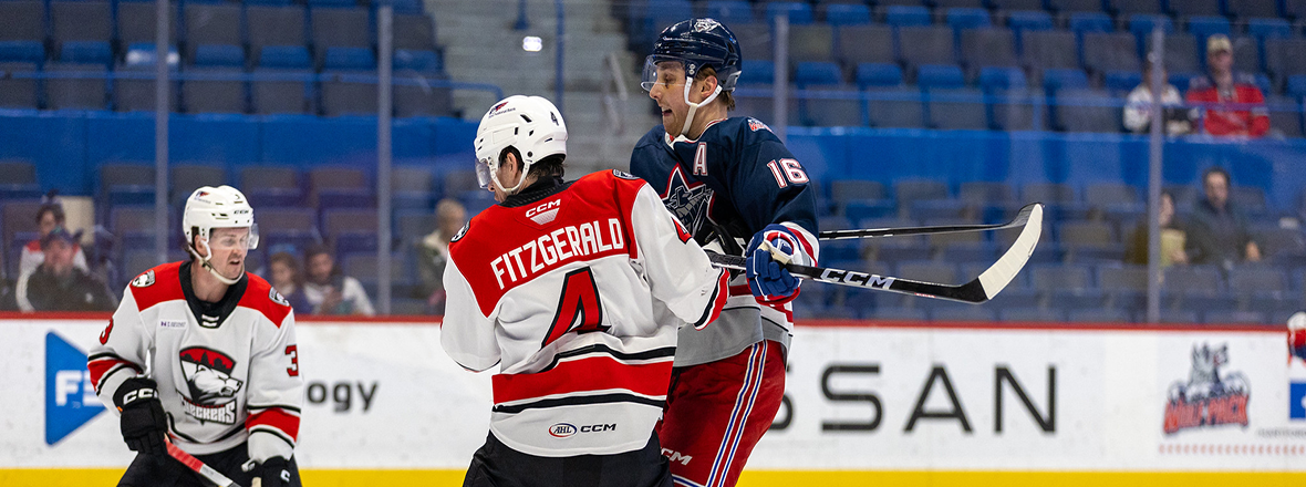 WOLF PACK EARN POINT IN GUTSY 2-1 OVERTIME LOSS TO CHECKERS