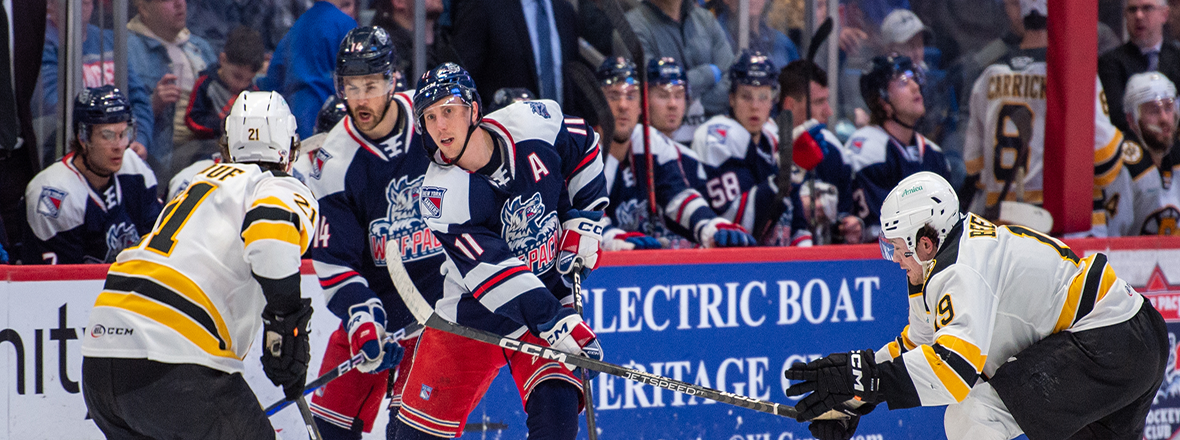 LOUIS DOMINGUE EARNS THIRD SHUTOUT OF THE SEASON AS WOLF PACK BLANK BRUINS 5-0