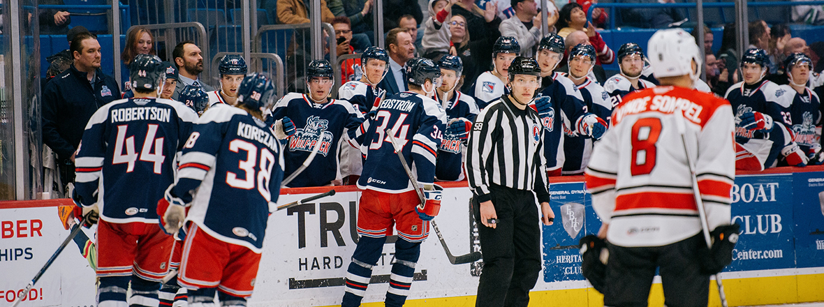 JAROSLAV CHMELAŘ COLLECTS FIRST AHL GOAL AS WOLF PACK CRUISE PAST CHECKERS 5-2